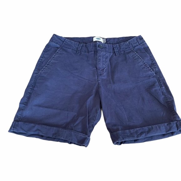 Old Navy Navy Blue Roll Up Bermuda Shorts 2 - Picture 1 of 6
